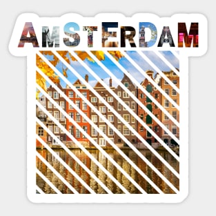 Amsterdam Skyline Sticker